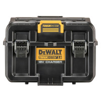 Зарядний пристрій-BOX, DeWALT, 18 В/54 В FlexVolt, вихідний струм: порт USB типу A - 2 А, порт USB типу C - 3 А, порт для заряджання акумулятора - 6 А, сумісний з ToughSystem 2.0, 3 порти USB, вага 3.9 кг (DWST83471)
