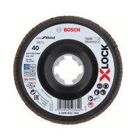 PRO X-LOCK Пелюстковий шліфкруг X571 Best for Metal 115мм G40 кут. пластик (2608621763)