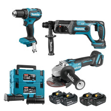 Комплект інструментів акумуляторних  MAKITA (SET-DGA504RTJ-0525)