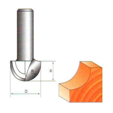 Фреза ГЛОБУС 1005 D6 пазова галтельна (1005-D6-G)