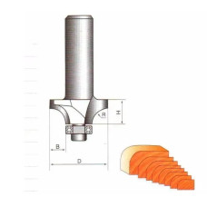 Фреза ГЛОБУС 1017 R10 кромочна кальовочна (1017-R10-G)