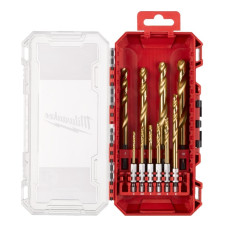 Набір свердл по металу Milwaukee RedHEX HSS-G TiN (10 шт) (4932493865)