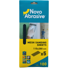 Сітка шліфувальна NovoAbrasive P100, 115х280мм,5шт (NASM115280100)
