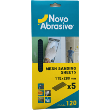 Сітка шліфувальна NovoAbrasive P120, 115х280мм,5шт (NASM115280120)