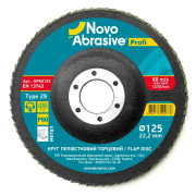 Круг пелюстковий торцевий 125*22,2 Profi Р60 NOVOABRASIVE (шт) (NP60125)