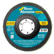 Круг пелюстковий торцевий 125*22,2 Standard Р60 NOVOABRASIVE (шт) (NS2960125)