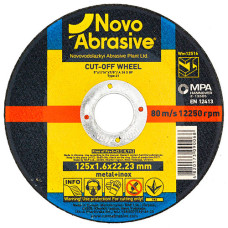 Круг відр. метал 125*1,6*22,2 14А NOVOABRASIVE (шт) (WM12516)