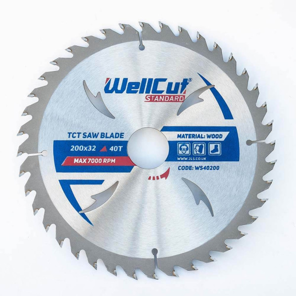 Пильний диск  WellCut Standard 200х32 40Т (WS40200)