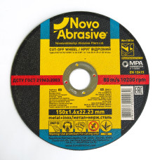 Круг відр. метал 150*1,6*22,2 14А NOVOABRASIVE (шт) (WM15016)