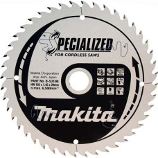 Диск пиляльний по деревині для акум. пил SPECIALIZED 165x20 мм 44T (МДФ) (B-53198)