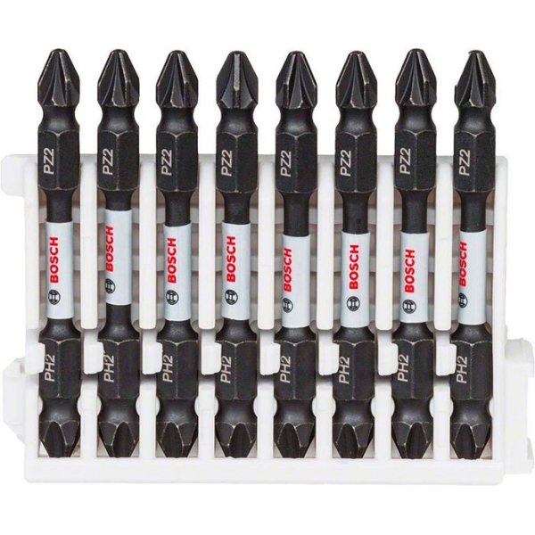 Ударні біти PH2-PZ2, Impact Control, 65 мм, 8 шт (2608522333)