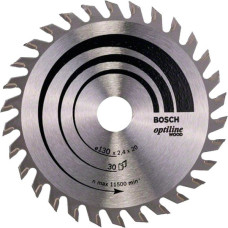 Пиляльний диск Bosch Optiline Wood 130×2,4×20 мм, 30 ATB (2608640583)