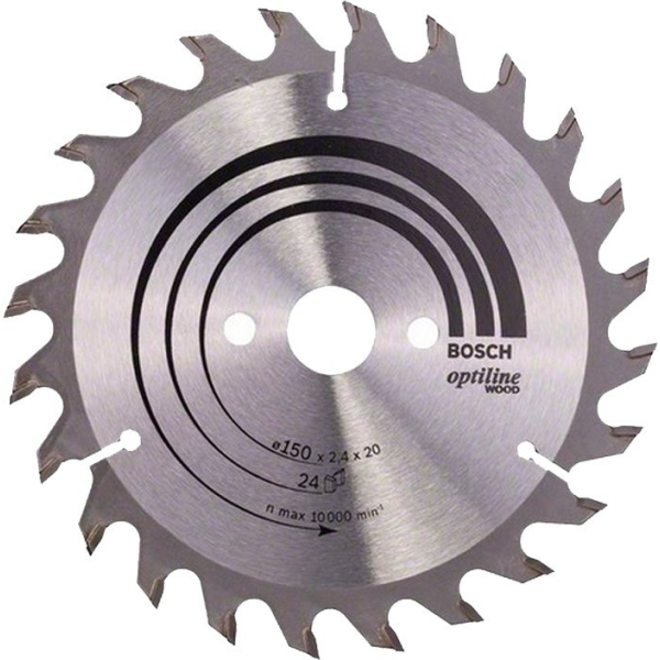 Пиляльний диск Bosch Optiline Wood 150×2,4×20 мм, 24 ATB (2608640592)