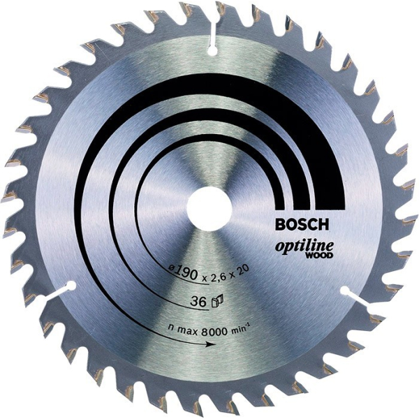 Пиляльний диск по дереву Bosch Optiline Wood 190 мм 36 АТВ (2608640613)