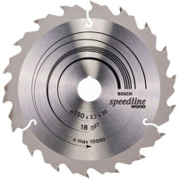Пиляльний диск Bosch Speedline Wood 150×2×20 мм, 18 ATB/FT (2608640781)