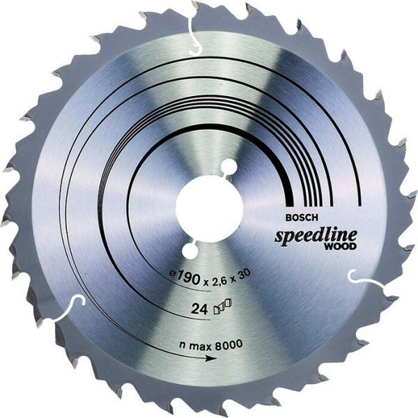 Пиляльний диск по дереву Bosch Speedline Wood 19х2,4х30 мм 24 ATB/FT (2608640801)