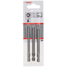 Набір біт Bosch Extra Hart PH1, PH2, PH3, 89 мм (3 шт) (2607001757)