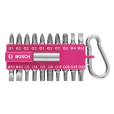 Набір насадок Bosch для загвинчування з карабіном (рожевий), 21 шт (2607002821)