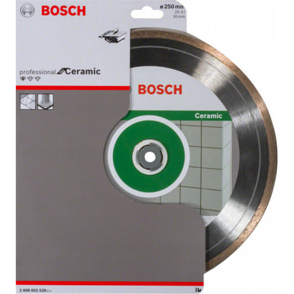 Алмазний круг Bosch Standard for Ceramic 250x30+25,40x1,6x7 мм (2608602539)