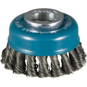 Чашкова щітка з гофрованим дротом (сталь) X-LOCK 80/0,5mm (D-73380)