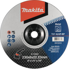 Шліфувальний диск по металу 230x6.0x22.23, A24P (D-74522)