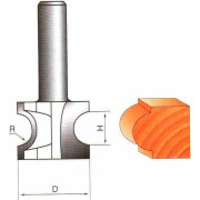 Фреза ГЛОБУС 1014 d12 D48 кромочна напівстержнева (1014-d12-D48-G)