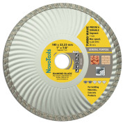 Алмазний круг NovoTools Basic180мм*7мм*22,23 Турбоволна (DBB180/TW)