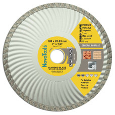 Алмазний круг NovoTools Basic180мм*7мм*22,23 Турбоволна (DBB180/TW)