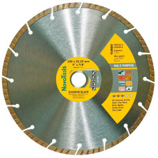 Алмазний круг NovoTools Standart 230мм*7мм*22,23 Турбо (DBS230/T)