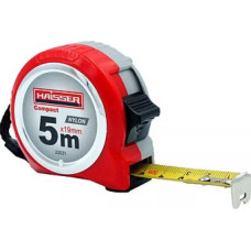 5x19 рулетка, нейлон, пластиковий корпус, 2 стопа, HAISSER Compact (94640)