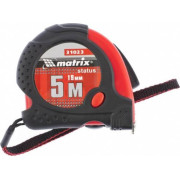 Рулетка Status magnet fixation, 5 м х 19 мм, прогумований корпус, зачіп з магнітом// MTX (310239)