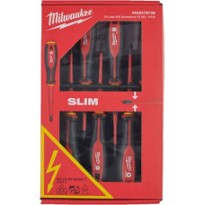 Набір викруток MILWAUKEE, VDE діелектричних (7шт), (SL2,5/SL3/SL4/PH2/PZ1/PZ2 /викрутка-тестер) (4932478738)
