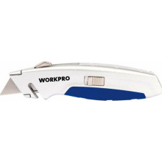 Ніж будівельний Workpro з висувним трапецієподібним лезом (W013010)