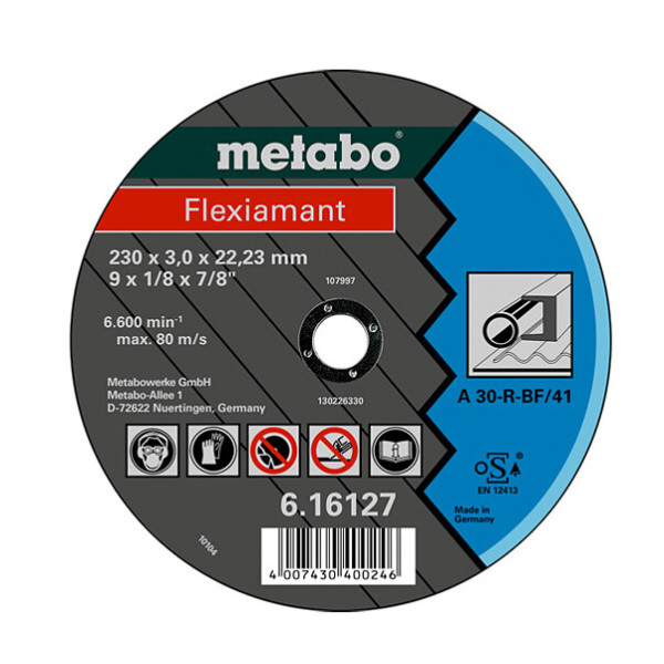 150x3,0x22,2 мм, Flexiamant (Standart), по сталі, 42, Відрізний Диск, A 30-R (616313000)