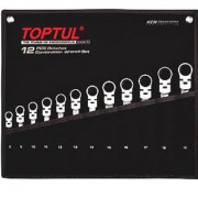 Haбіp ключів з тpіcкaчкoю і шapніpoм 8-19мм 12oд. TOPTUL (GPAQ1204)