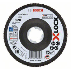 PRO X-LOCK КРУГ ПЕЛЮСТ 125мм G120 B.f.Metal (2608619204)