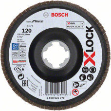 Шліфкруг пелюстковий Bosch X-Lock X571 Best for Metal 125 мм G120 (2608621770)