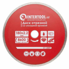 Диск алмазний відрізний з суцільною кромкою 180 мм, 22-24% (CT-3009)