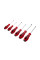 Набір викруток 6ед. (SL3x75, SL5x100, SL6x125, PH0x75, PH1x100, PH2x125) Cr-V, Ergo-design (VT-2005)