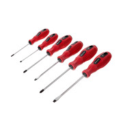 Набір викруток 6ед. (SL3x75, SL5x100, SL6x125, PH0x75, PH1x100, PH2x125) Cr-V, Ergo-design (VT-2005)