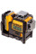 Рівень лазерний лінійний DeWALT, 10.8/12В XR Li-Ion, зелений луч, вага 0.44 кг, 1 акумулятор 2 Аг, ЗП, валіза (DCE089D1G)