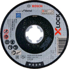 Круг відрізний Bosch X-Lock Expert for Metall, 115х2,5х22,23 мм, прямий (2608619253)