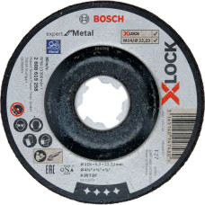 Круг обдирний Bosch X-Lock Expert for Metall, 115х6х22,23 мм, увігнутий (2608619258)