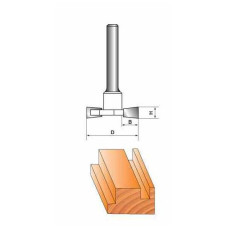 Фреза ГЛОБУС 1008 Z2x2 h4 кромочна фальцева (1008-Z2X2-h4-G)