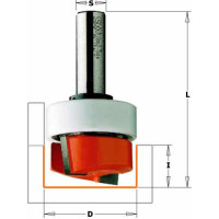 Фреза HM D=19 I=9,5 L=57 S=6,35 Z2 з підшипником (852.001.11B)