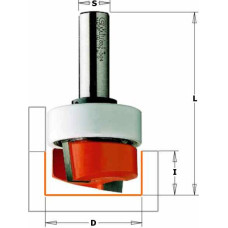 Фреза HM D=19 I=9,5 L=57 S=6,35 Z2 з підшипником (852.001.11B)