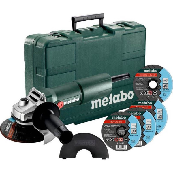 Кутова шліфувальна машина мережева W 750-125 METABO (603605680)